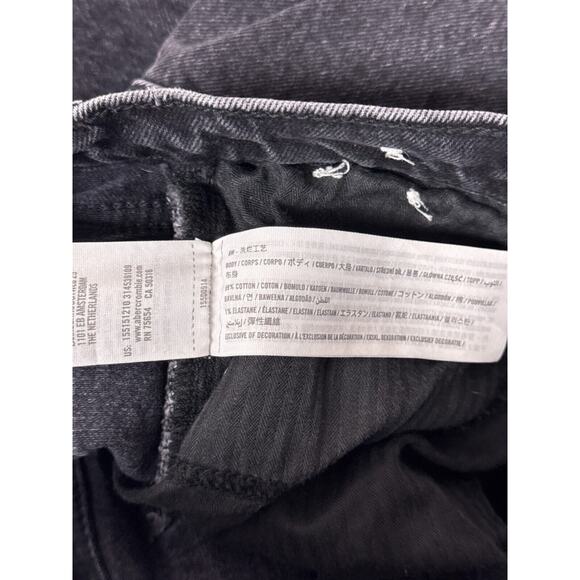 Abercrombie & Fitch Jeans 27 / 4 Womens 90s Straight Ultra High Curve Love Black - Picture 7 of 7